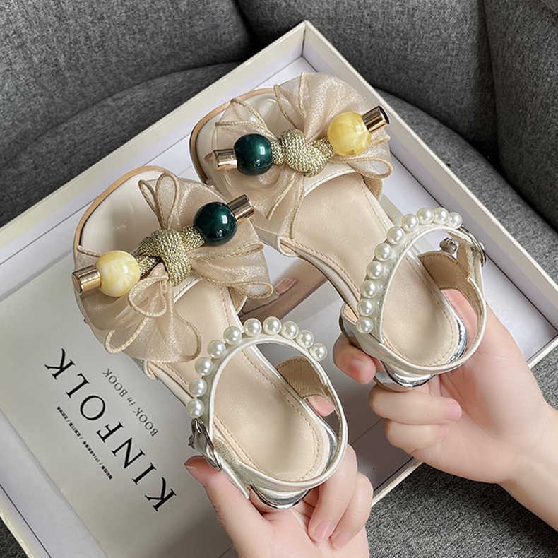 Giày Sandal Công Chúa Đế Mềm Chống Trượt Mùa Hè 2023 Phong Cách Hàn Quốc Cho Bé Gái