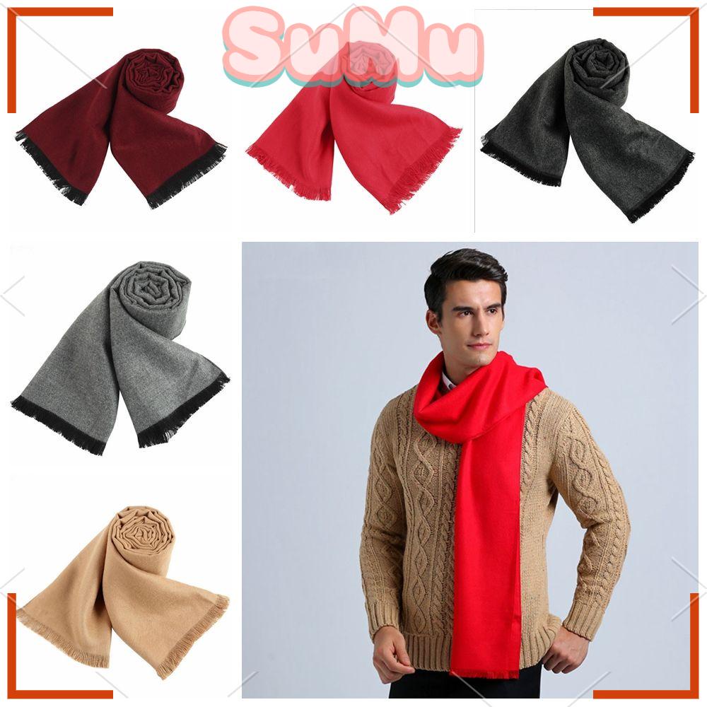 Khăn Choàng Cotton Màu Trơn Giữ Ấm Mùa Đông Màu Sắc