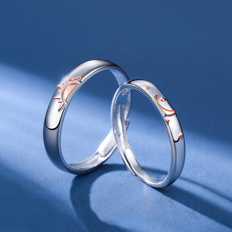 Ygt Nhẫn Hở Hình Mặt Trời Và Ngôi Sao Thời Trang Hàn Quốc Chất Lượng Cao