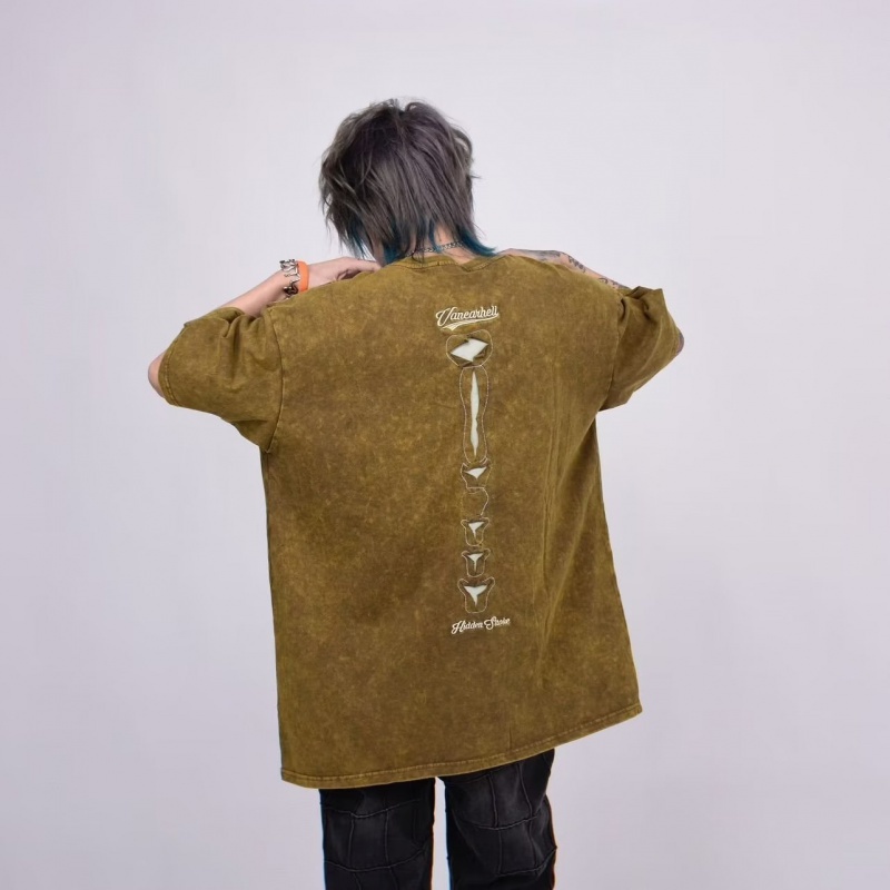 Áo Thun Tay Ngắn Phong Cách Hip Hop Đường Phố Âu Mỹ Thời Trang 2023