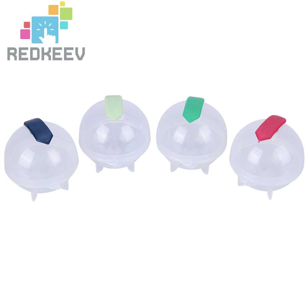 Set 4 Khuôn Làm Đá Hình Tròn Có Thể Tái Sử Dụng Màu Sắc Ngẫu Nhiên