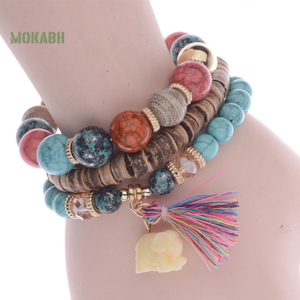 3 Vòng Tay Chuỗi Hạt Theo Phong Cách Bohemian