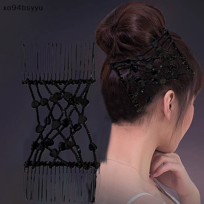 Lược Kẹp Tóc Xo94Bsyu Co Giãn Hai Đầu Xỏ Hạt Dễ Dàng