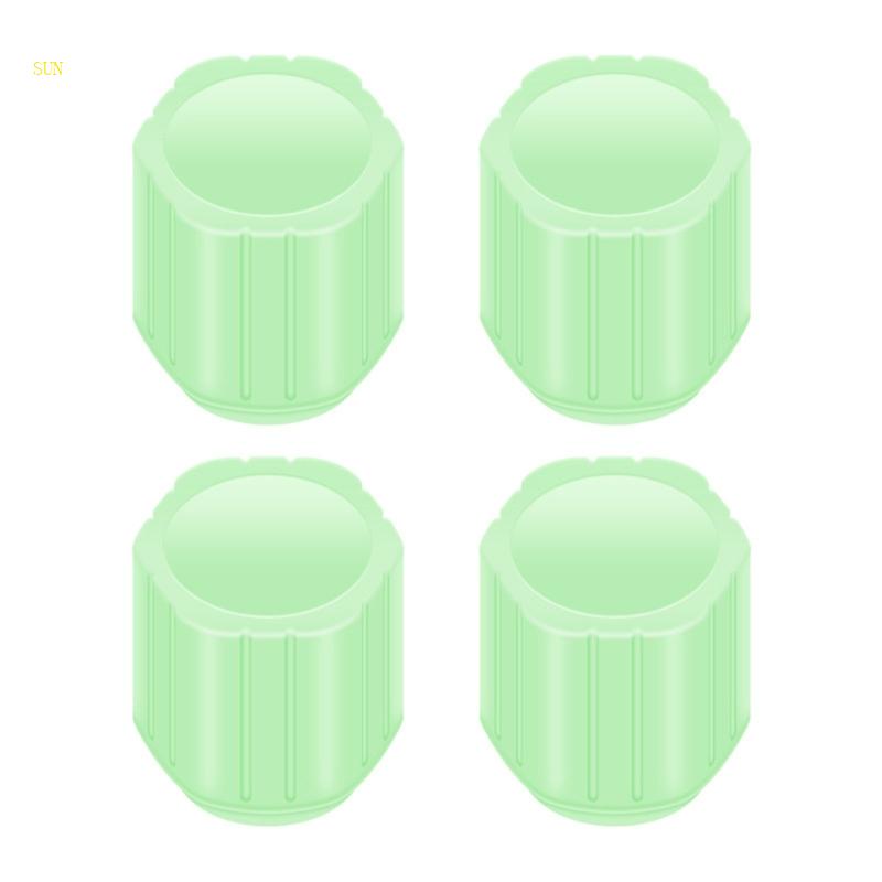 Bộ 4 Nắp Van Bánh Xe Màu Dạ Quang Cho Xe Hơi