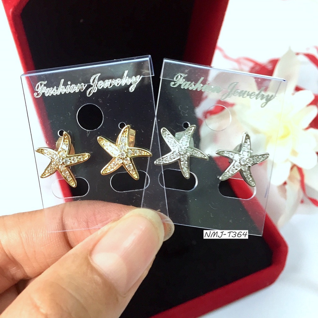 Bông Tai Nụ Đính Đá Xi Mạ T364 Cực Đẹp Cho Nàng