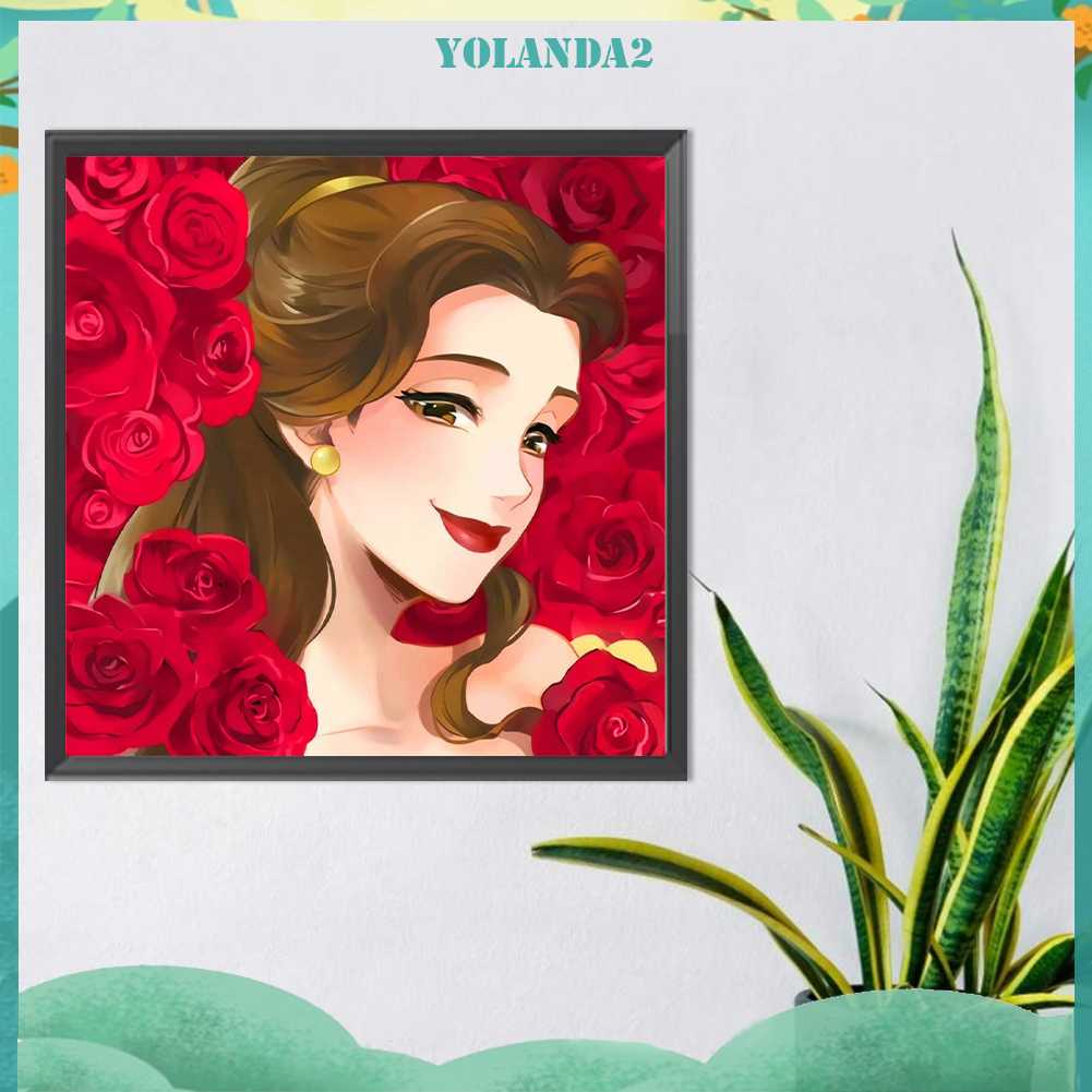 Tranh Đính Đá Kim Cương Toàn Bộ 5D DIY Hình Vẽ Công Chúa