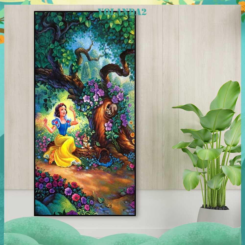 Bộ Tranh Đính Đá 5D Họa Tiết Hoạt Hình Độc Đáo DIY Dùng Trang Trí Nhà Cửa