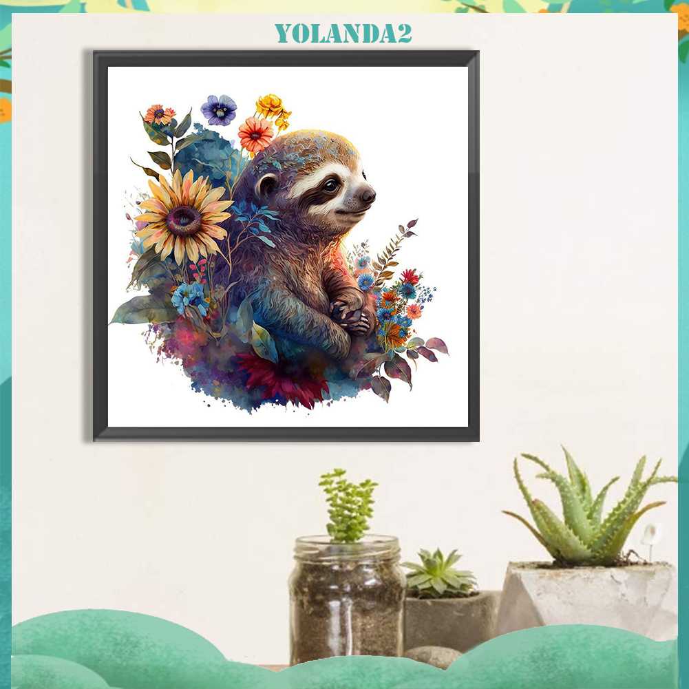 Tranh Đính Đá Kim Cương Toàn Bộ 5D DIY Hình Vẽ Con Lười