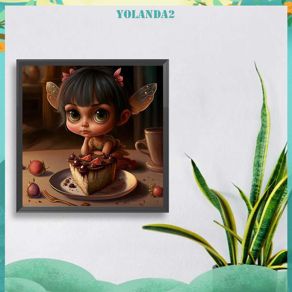 Tranh Đính Đá Kim Cương Toàn Bộ 5D DIY Hình Vẽ Cô Gái Trang Trí Nhà Cửa