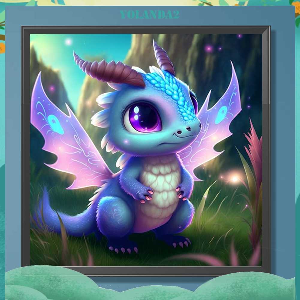 Tranh Đính Đá Kim Cương Toàn Bộ 5D DIY Hình Vẽ Khủng Long