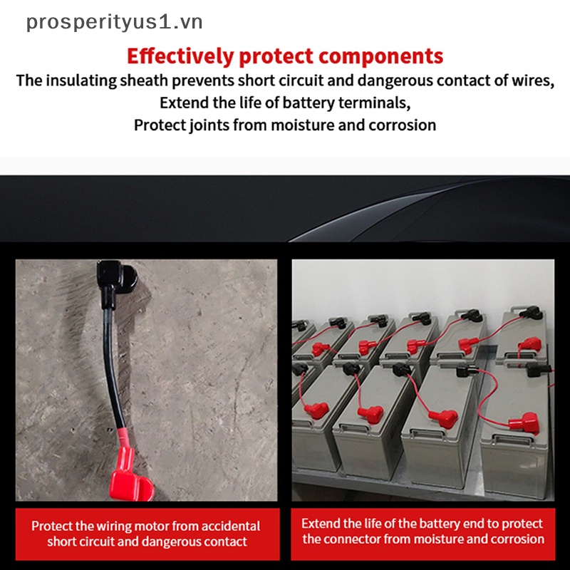 1 Cặp Đầu Bọc Bảo Vệ Cột Cực Tím Và Cần Kẹp Cực Dương [VN]