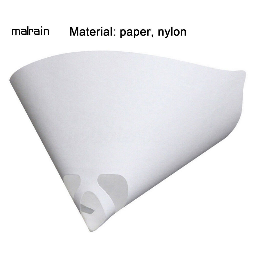 Bộ 50 Tấm Lọc Giấy Hình Nón Mật Độ Cao Màu Trắng 190 Micron Chuyên Dụng Cho Xe Hơi