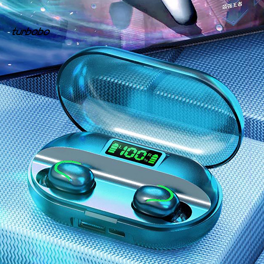 Tai Nghe Nhét Tai Thể Thao Không Dây Loại Bỏ Tiếng Ồn Thông Minh T2 Có Đèn LED Kết Nối Bluetooth 5.0 Mini