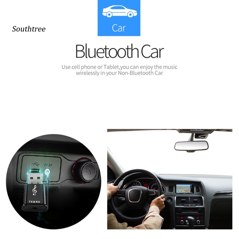 Bộ Thiết Bị Truyền Nhận Tín Hiệu Bluetooth 5.0 Không Dây 2 Trong 1