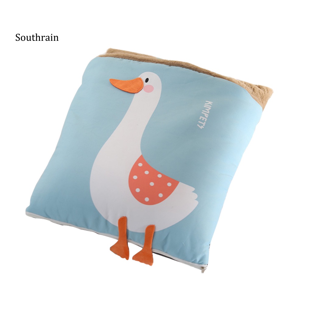 Giường Ngủ Giữ Ấm Chống Trượt Bằng Vải Cashmere In Họa Tiết Vịt Dành Cho Thú Cưng