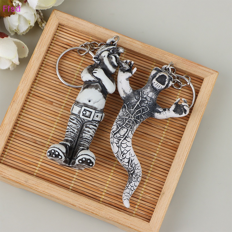 {Ffsd} Móc Khóa Cao Su Hình Quỷ Phong Cách Gothic Vintage Cho Nam / Nữ Trang / Túi Xách / Quà Tặng Halloween