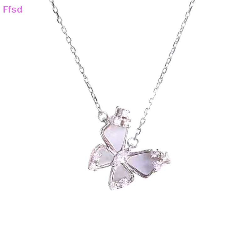 Vòng cổ Mặt Hình Bướm Đính Đá Zircon Thời Trang Cho Nữ