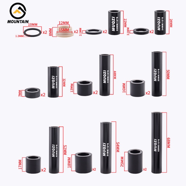 Phuộc Giảm Xóc 22 / 24 / 32 / 44 / 50 / 52 / 54 / 68mm Bằng Hợp Kim Nhôm Chuyên Dụng Cho Xe Đạp Leo Núi