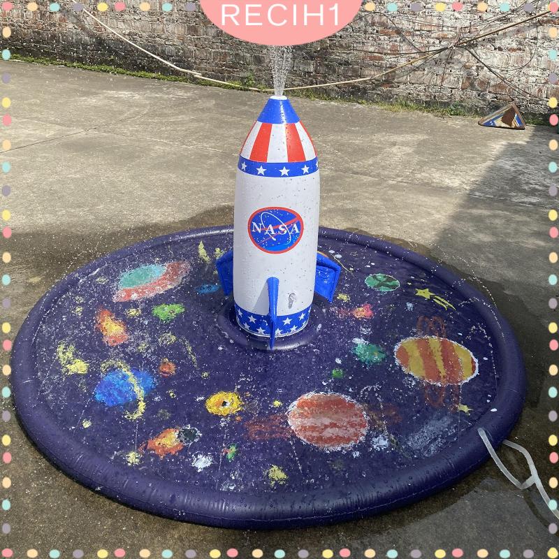 Thảm Phun Nước Bơm Hơi Hình Tròn Vui Nhộn Dành Cho Trẻ Em Chơi Ngoài Trời Vào Mùa Hè