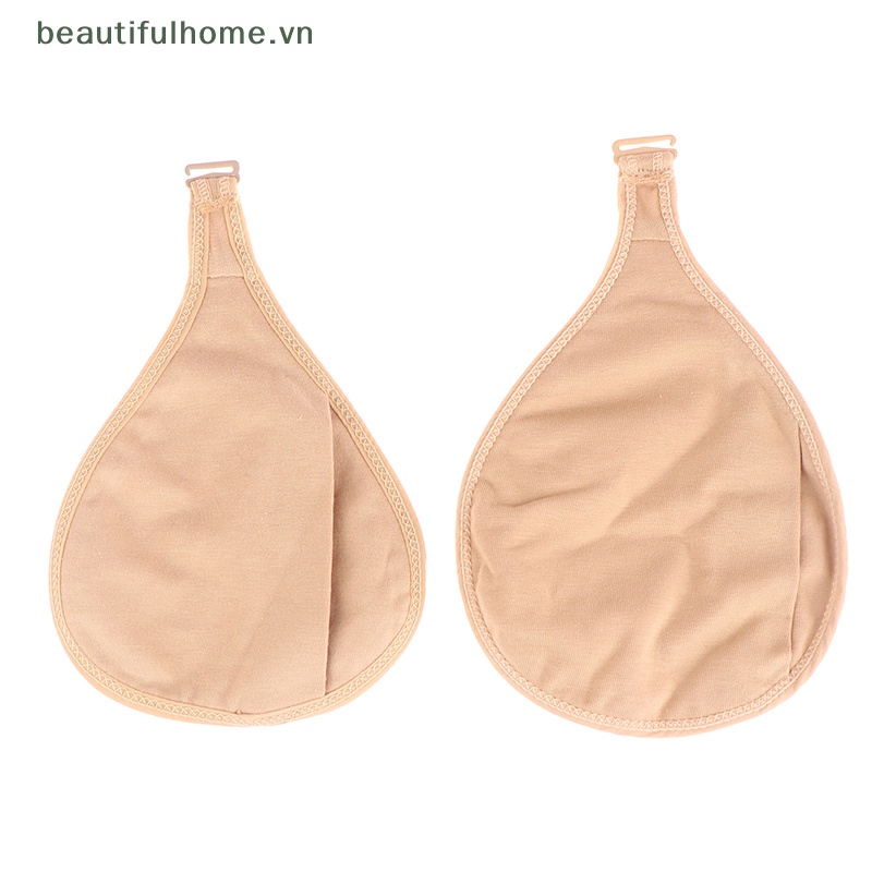 [beautifulhome] Túi Đựng Bảo Vệ Ngực Giả Cotton Hình Giọt Nước Có Móc Bảo Vệ Ngực [beauty]
