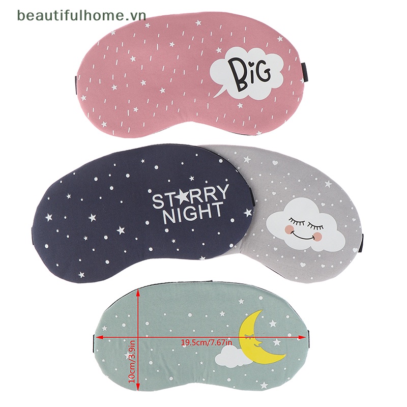 Miếng Che Mắt Ngủ Bằng Cotton Họa Tiết Hoạt Hình Sáng Tạo