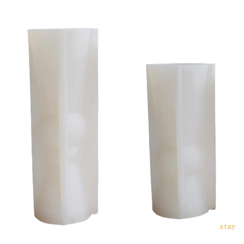 Khuôn Silicone Tạo Hình Làm Xà Phòng / Đất Sét Thủ Công Hình Học 3D DIY