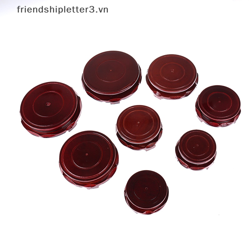 / / Mới / / Đế Gỗ Trơn Chạm Khắc Hoa Văn Phật Giáo