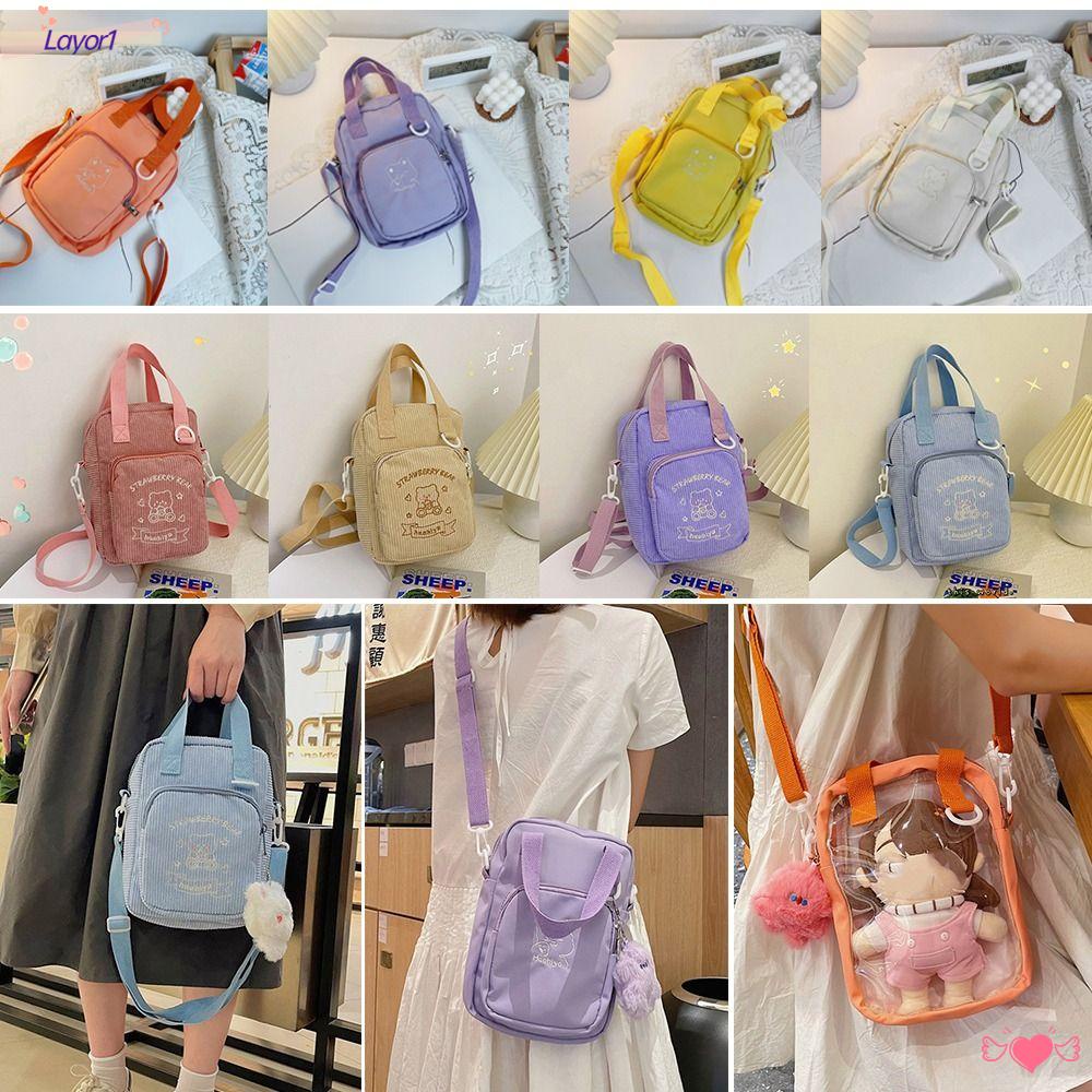 Túi Đeo Chéo Vải Nhung Phong Cách Lolita Xinh Xắn 1 20CM