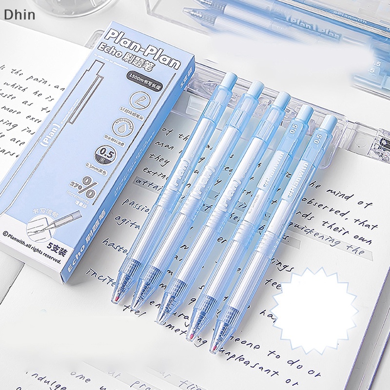 1 Bộ Bút Vẽ Dạng Nhấn Đầu Ngòi 0.5Mm Khô Nhanh Cho Học Sinh