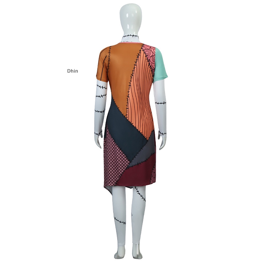 Bộ Đồ Hóa Trang Nhân Vật Sally Skellington Trong Phim The Nightmare Before Christmas Túi Đựng Đồ Dùng Cao Cấp Tiện Dụng