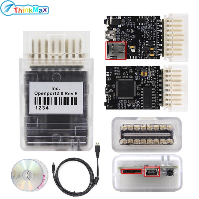 Cáp flash THINKMAX Tactrix Openport 2.0 Ecu chẩn đoán bộ xử lý 72mhz 32-bit tương thích cho Toyota Jaguar Landrover