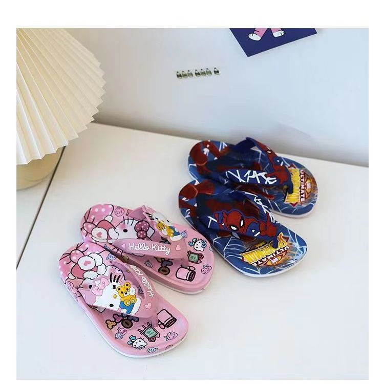 Dép Xỏ Ngón Đi Biển Chống Trượt In Hình Mèo Hoạt Hình Phong Cách Mới 2023 Cho Bé Trai Và Gái