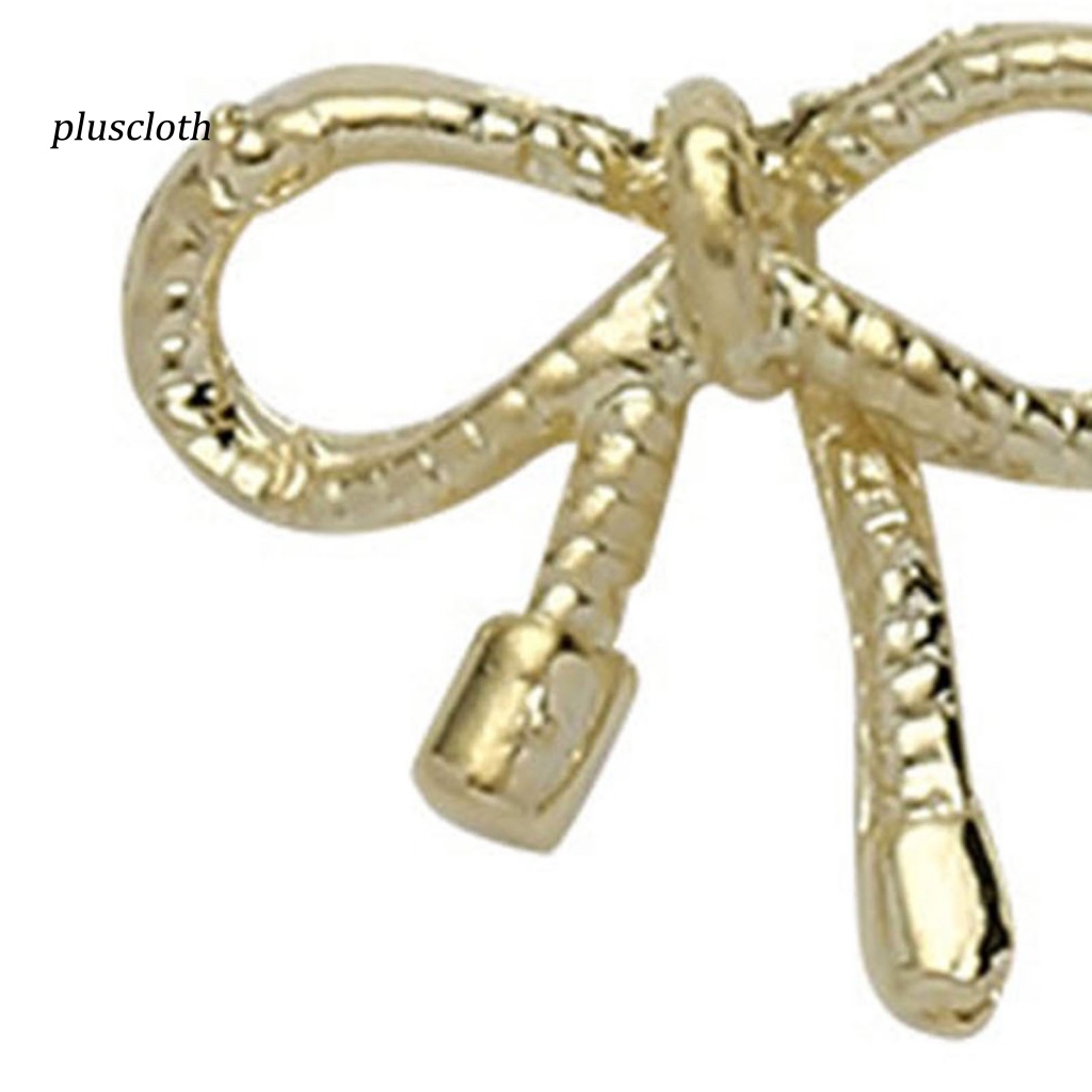 Set 20 Phụ Kiện Trang Trí Móng Tay Hình Nơ Bện 3D Bằng Hợp Kim Phong Cách Nhật Bản