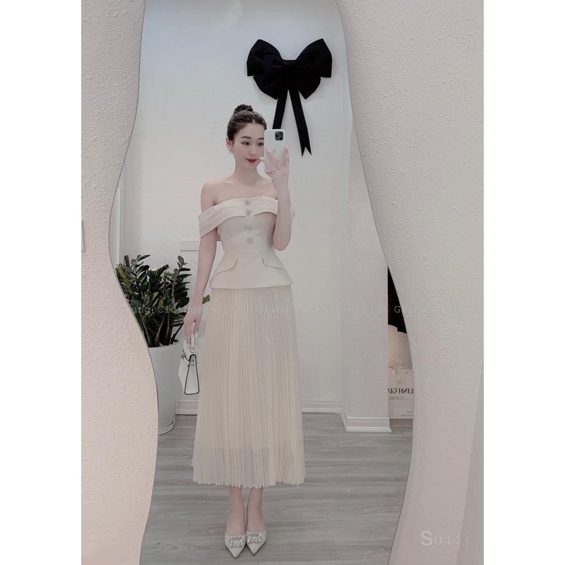 SET KEM TRỄ VAI TACTA CHÂN VÁY KEM DÀI lương su shop