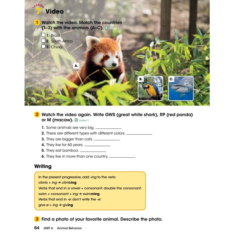 Look 3 Student's Book )