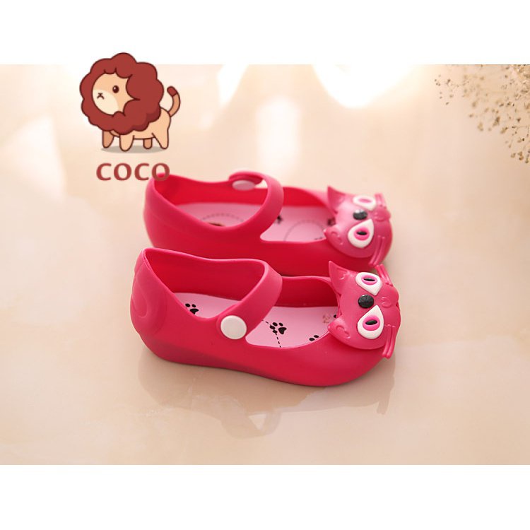 Giày Trẻ Em Mẫu Mới 2023 Hàng Có Sẵn Giày Jelly Hình Mèo Bánh Quy Cho Học Sinh