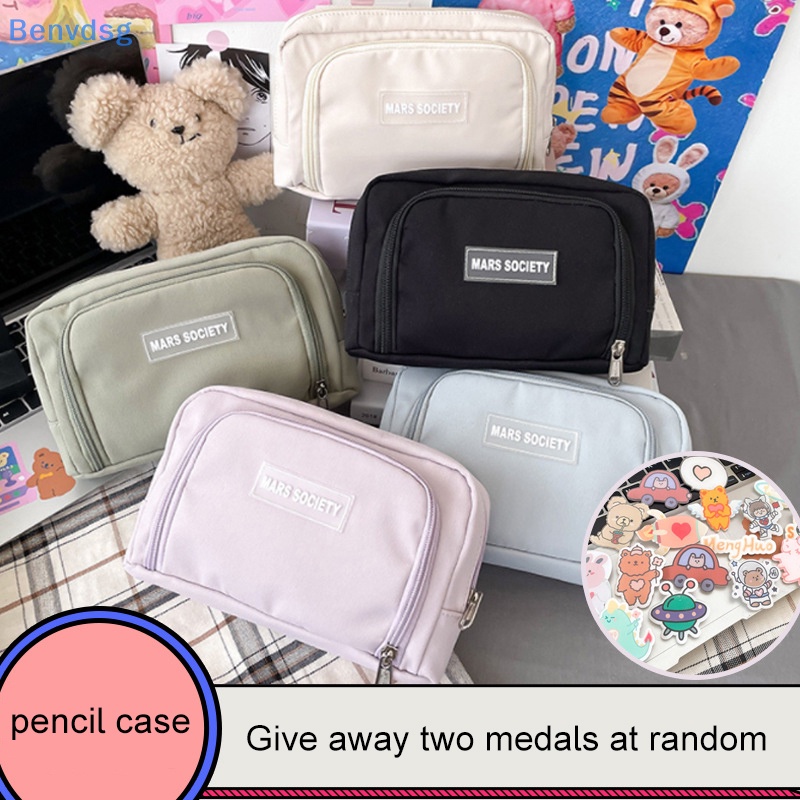 Benvdsg > Túi Đựng Bút Chì Sức Chứa Lớn Màu Sắc Thời Trang Có Khóa Kéo Dành Cho Học Sinh