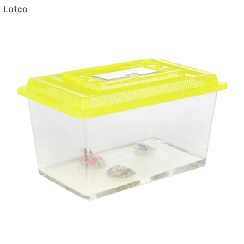 Lotco xách tay nhựa cầm tay bể cá trong suốt cutout thiết kế cho rùa petfish VN