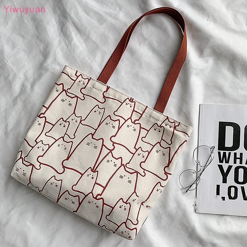 Túi Xách Tay Bằng Vải Canvas Thiết Kế Thời Trang Dành Cho Nữ