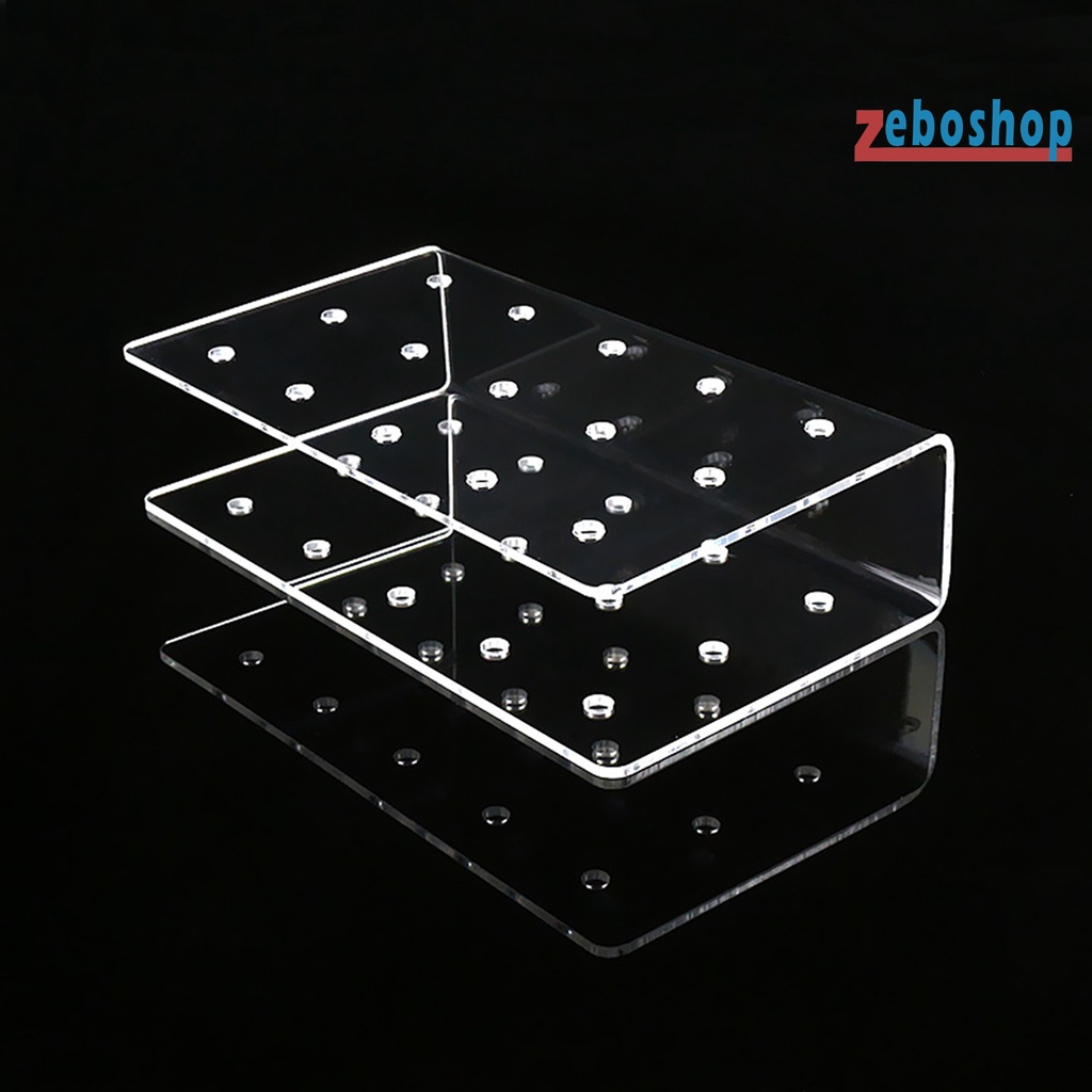 1 Giá Đỡ Kẹo Mút Hình Chữ Nhật Bằng Acrylic Hai Lớp Dùng Trưng Bày Tiệc Cưới