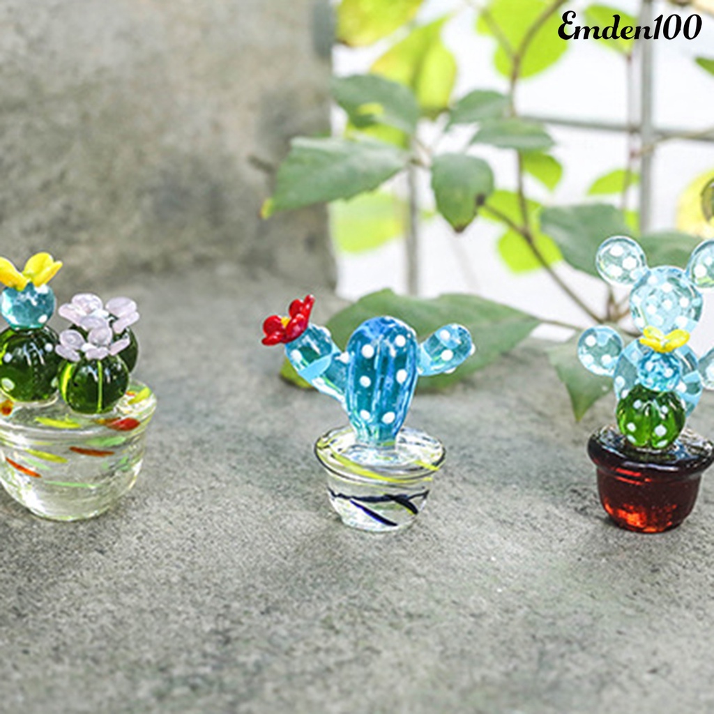 Cây Xương Rồng Nhân Tạo Dùng Trang Trí Kính / Bàn Làm Việc