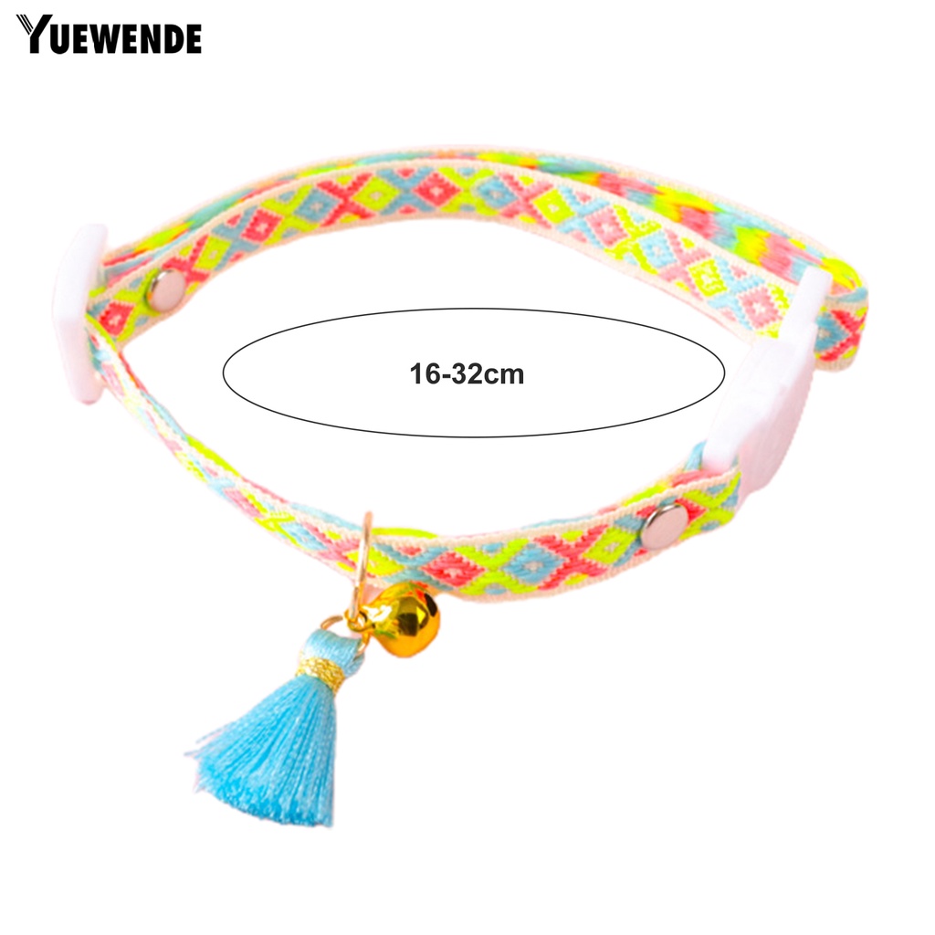 Vòng Cổ Tua Rua Gắn Chuông Điều Chỉnh Được Cho Thú Cưng