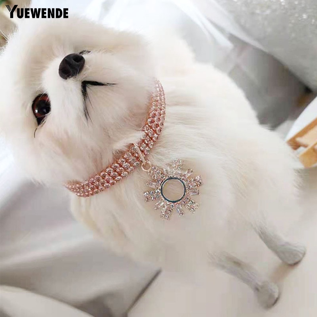 Vòng Cổ Đính Đá Sáng Bóng Thanh Lịch Cho Thú Cưng YQ.E