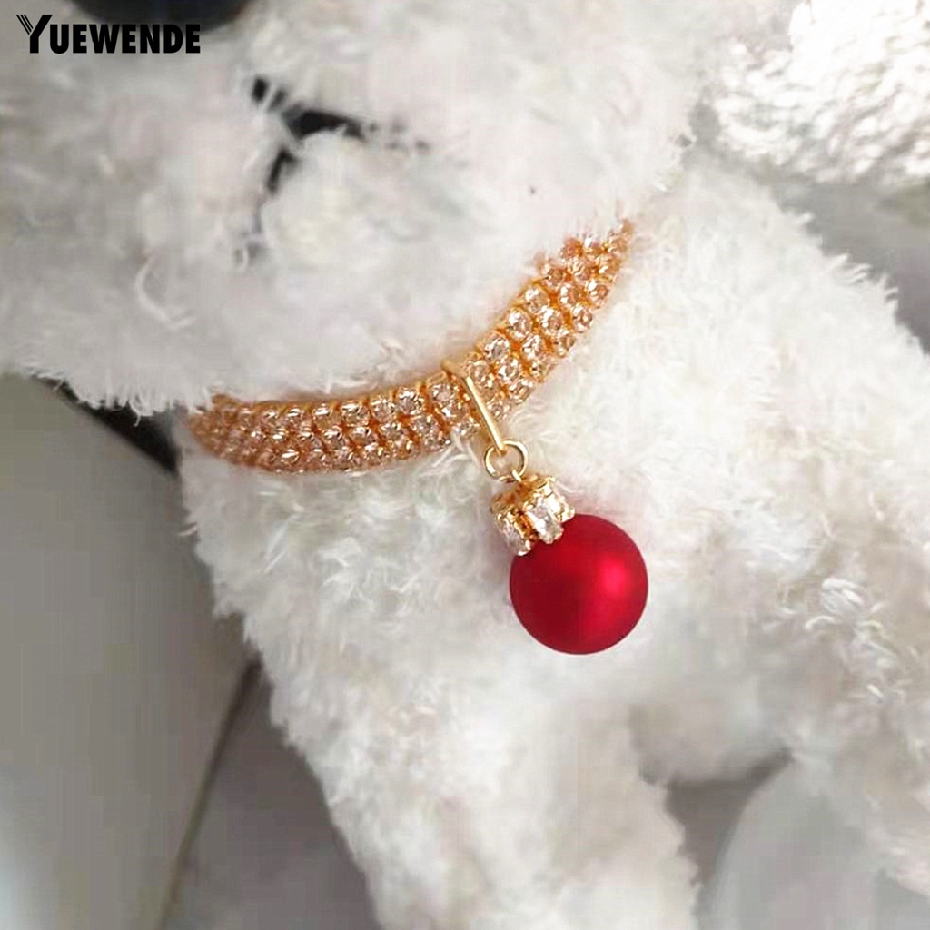 Vòng Cổ Thoáng Khí Đính Đá Lấp Lánh Dành Cho Thú Cưng YQ.E