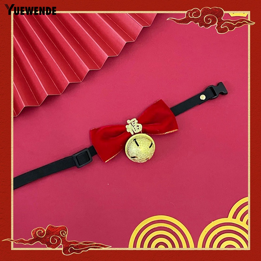 Yq.e Vòng Cổ Polyester Siêu Mềm Bắt Mắt Theo Chủ Đề Năm Mới Cho Thú Cưng Tại Nhà