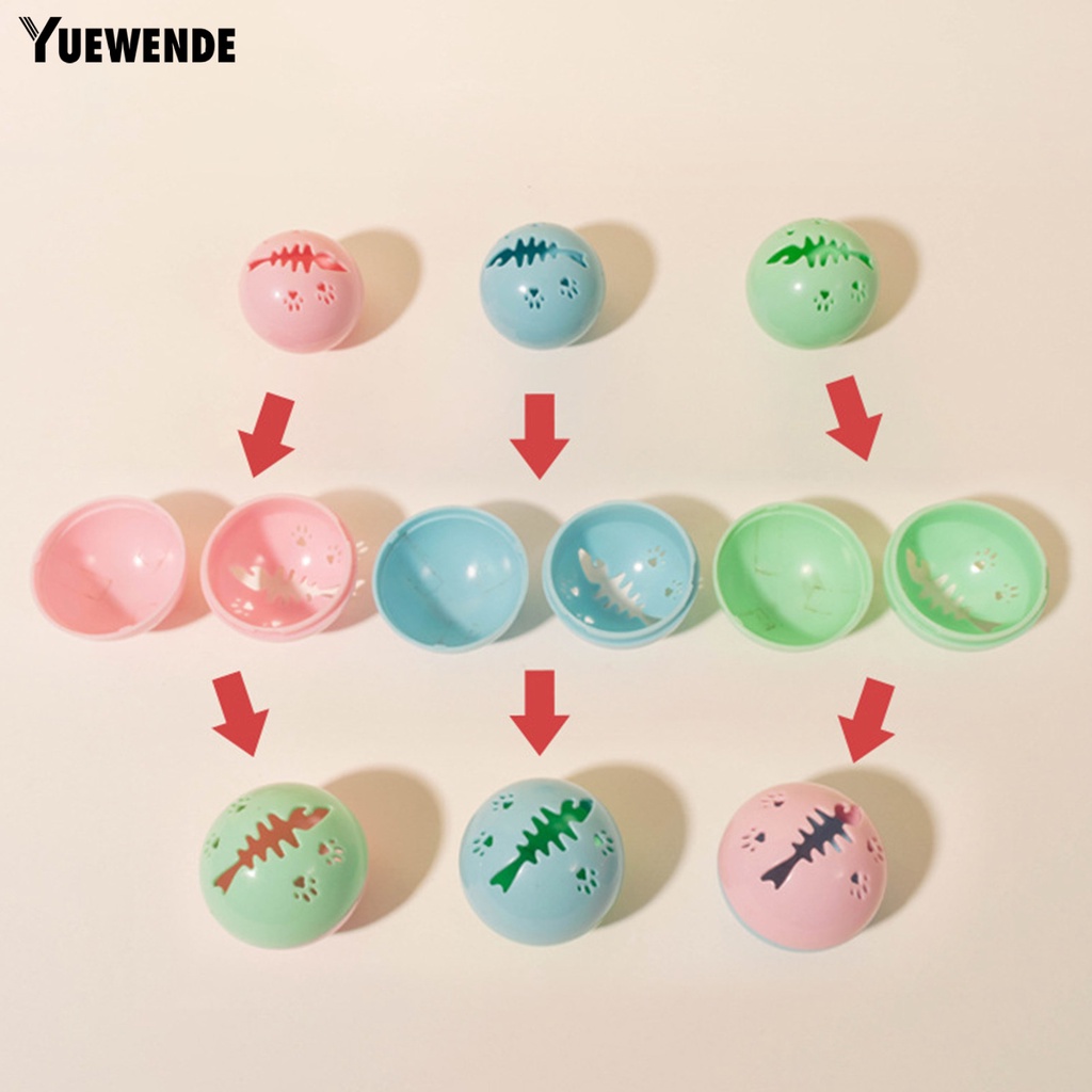 Yq.e Bóng Đồ Chơi Hình Xương Cá Có Chuông Tháo Rời Được Phát Ra Âm Thanh Vui Nhộn Dành Cho Mèo Cưng