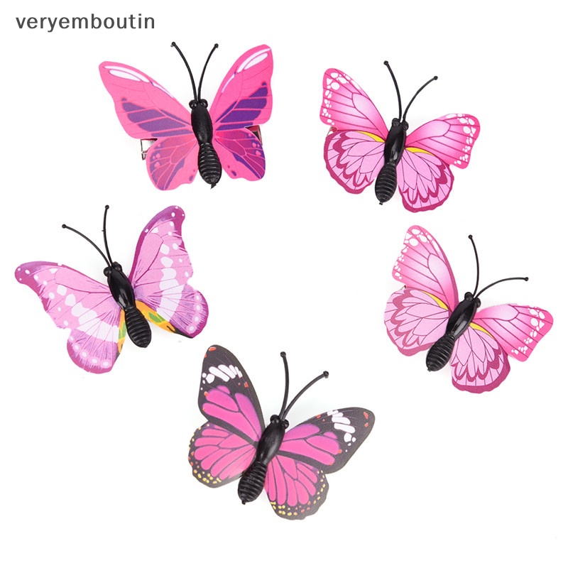 Set 5 Kẹp Tóc Hình Bướm Xinh Xắn Cho Cô Dâu