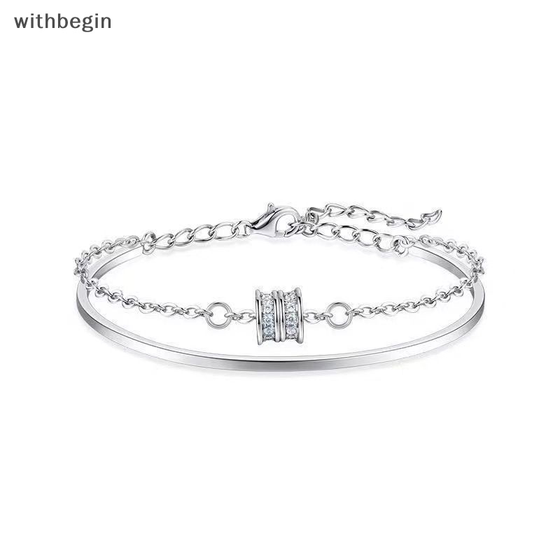 Vòng Đeo Tay Hai Tầng Dạng Chuỗi Xích Nhỏ Nhắn Dễ Phối Đồ Ngọt Ngào Cho Nữ