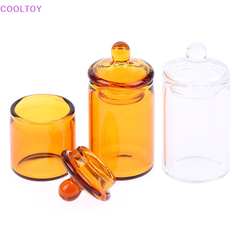 Hũ Thủy Tinh Đựng Hạt Cà Phê / Kẹo Mini Tỉ Lệ 1: 12 Trang Trí Nhà Búp Bê