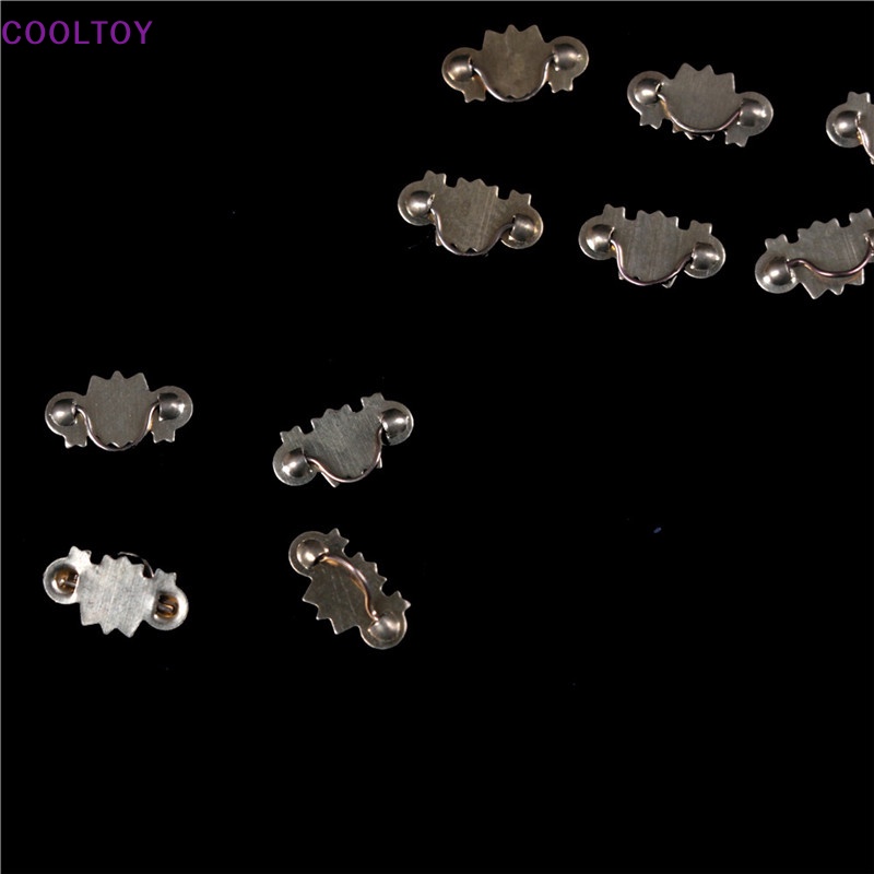 Set 20 Tay Nắm Cửa Tủ Bằng Đồng Thau Mạ Vàng Tỉ Lệ 1: 12 Trang Trí Nhà Búp Bê